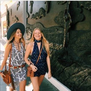 LF black and white dress small